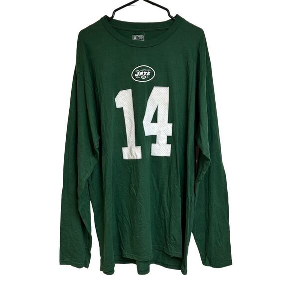 NWT Sam Darnold NY Jets Fanatics Long Sleeve T-Shirt Football NFL Cotton XXL - Picture 1 of 7